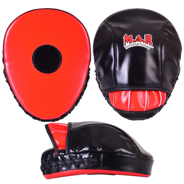 Red Curved Focus Mitts
