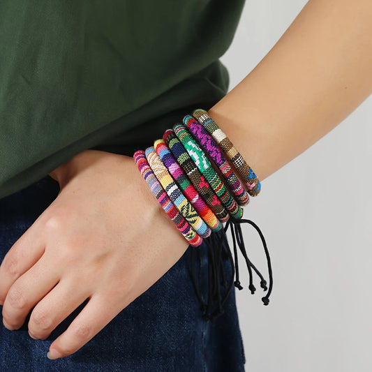 Bohemian Style Handmade Woven Bracelet Sets