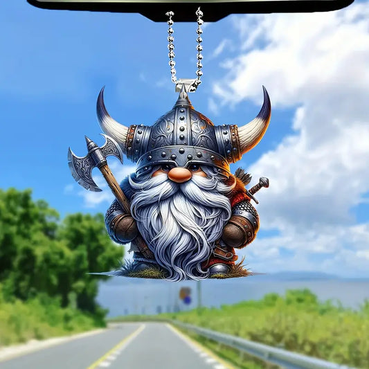 Nordic Warrior Gnome Pendant