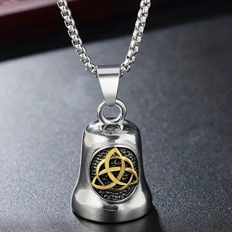 Retro Celtic Knot Bell Pendant