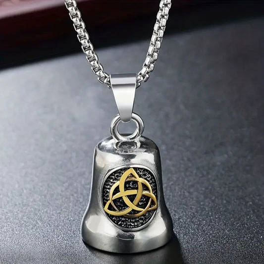 Retro Celtic Knot Bell Pendant