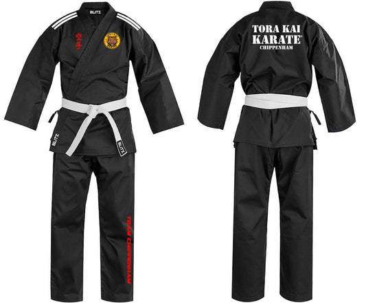 Tora Kai Black Adult Karate Suit (Gi) CHIPPENHAM
