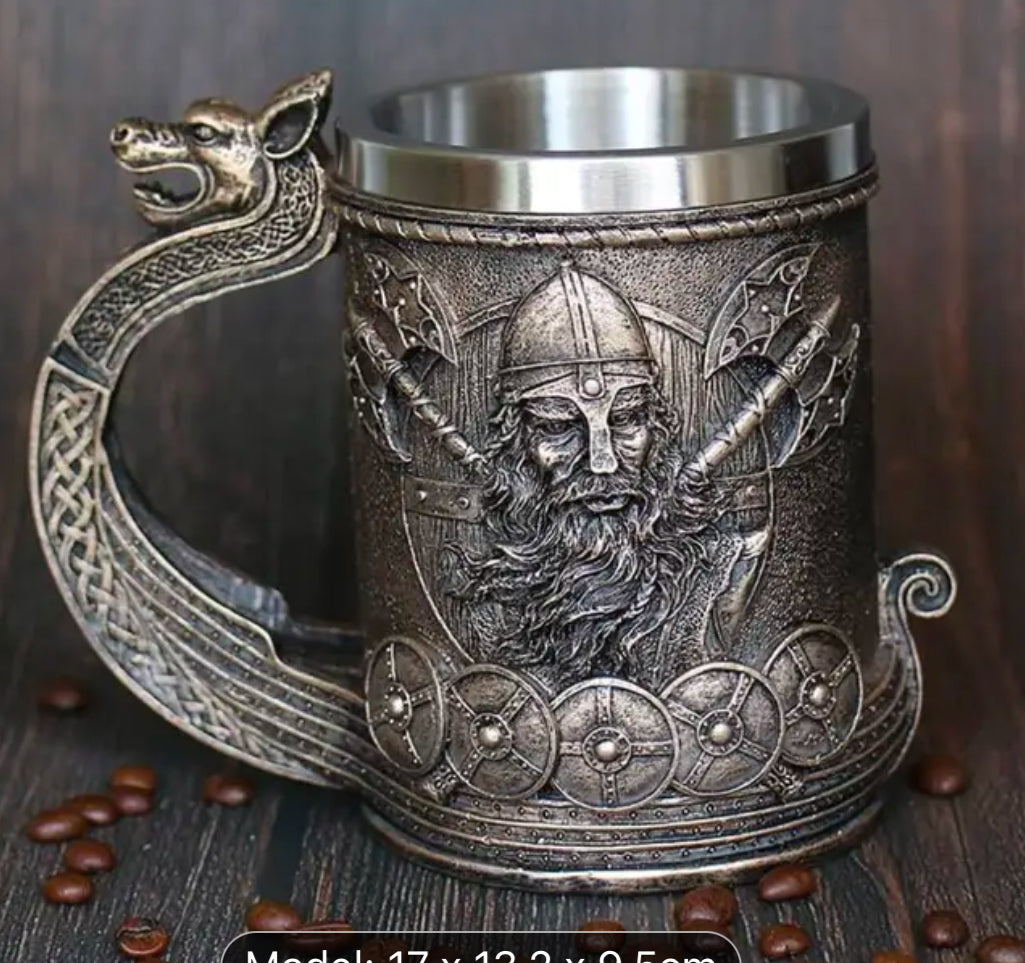 Dragon Boat steel Beer Mug