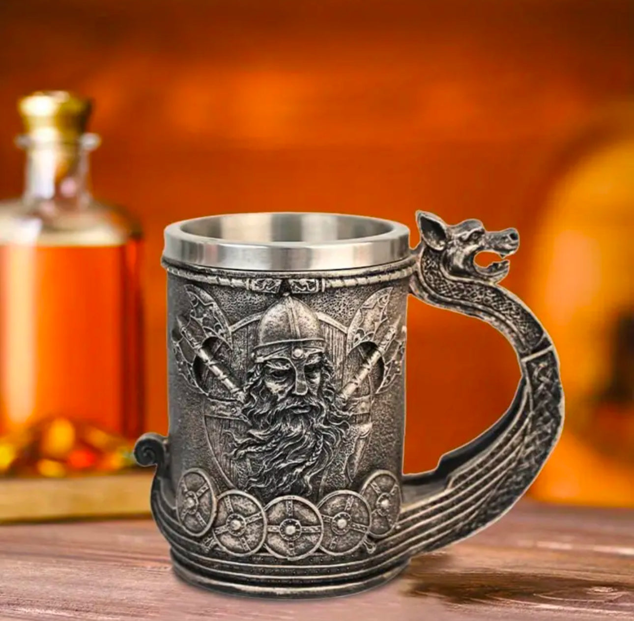 Dragon Boat steel Beer Mug