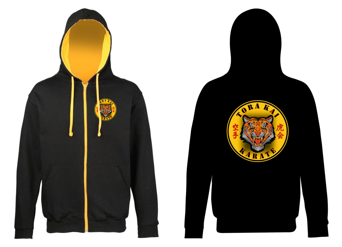 Tora Kai Contrast Zip Hoodie Adults