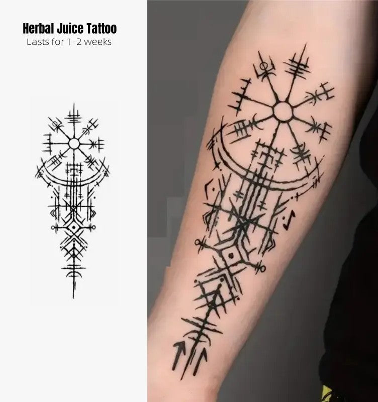 Viking Compass Temporary Tattoo