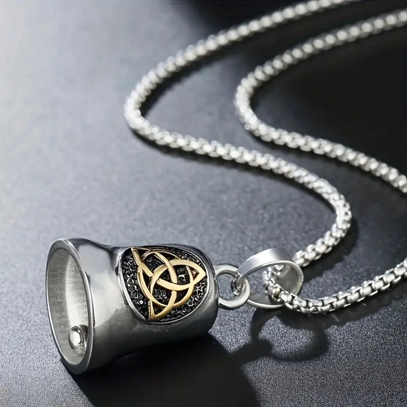 Retro Celtic Knot Bell Pendant